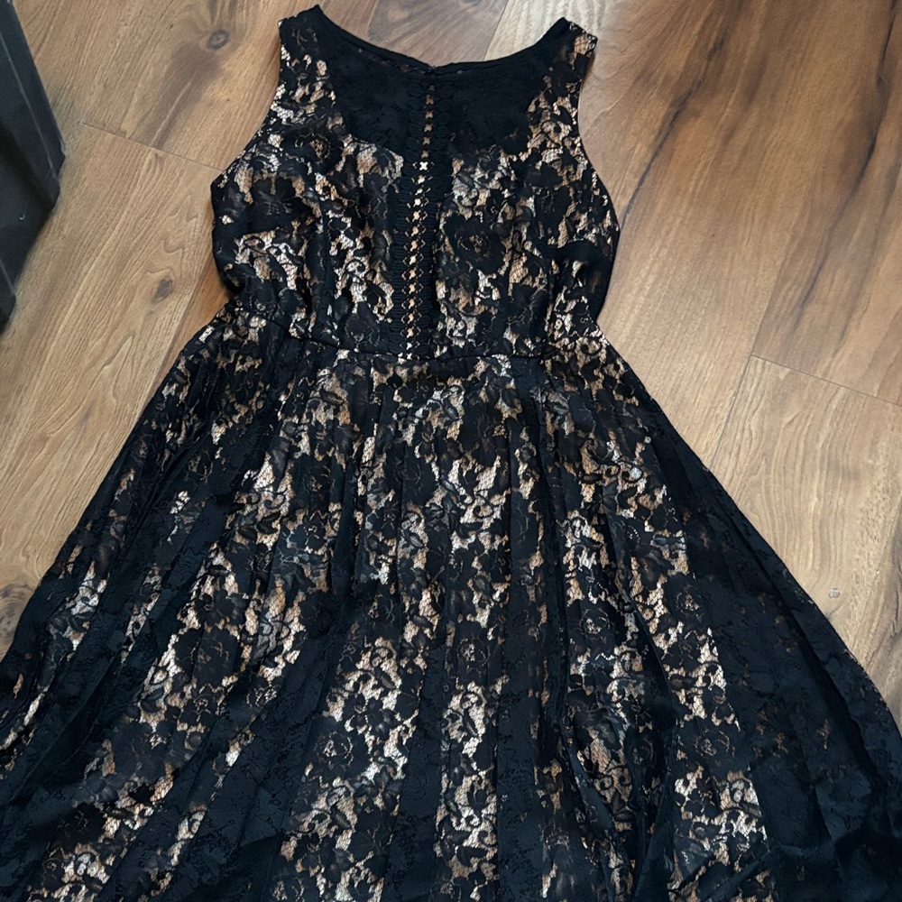 Lane Bryant Black Lace Dress